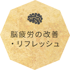 脳疲労の改善・リフレッシュ